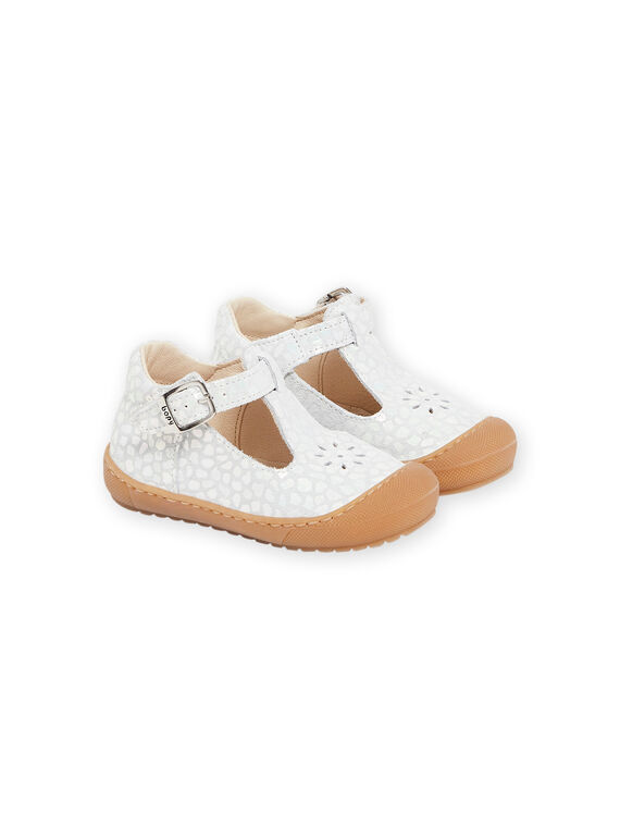 Scarpe baby bianche in pelle RISALJAPANI / 23KK3751D13000