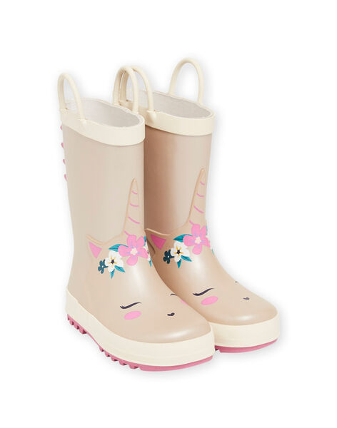 Stivaletti da pioggia iridescenti motivo unicorno PAPLUICORN / 22XK3513D0C954
