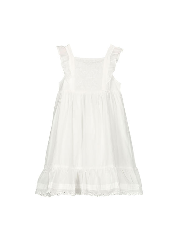 Abito in cotone bambina FAPOROB6EX / 19S901C8ROB000