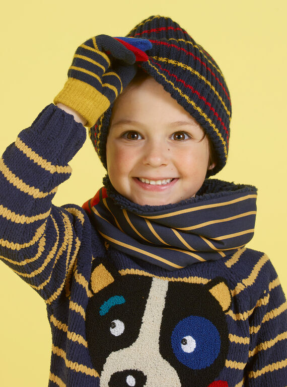 Scaldacollo double face a righe bambino MYOGROSNO2 / 21WI0251SNO705