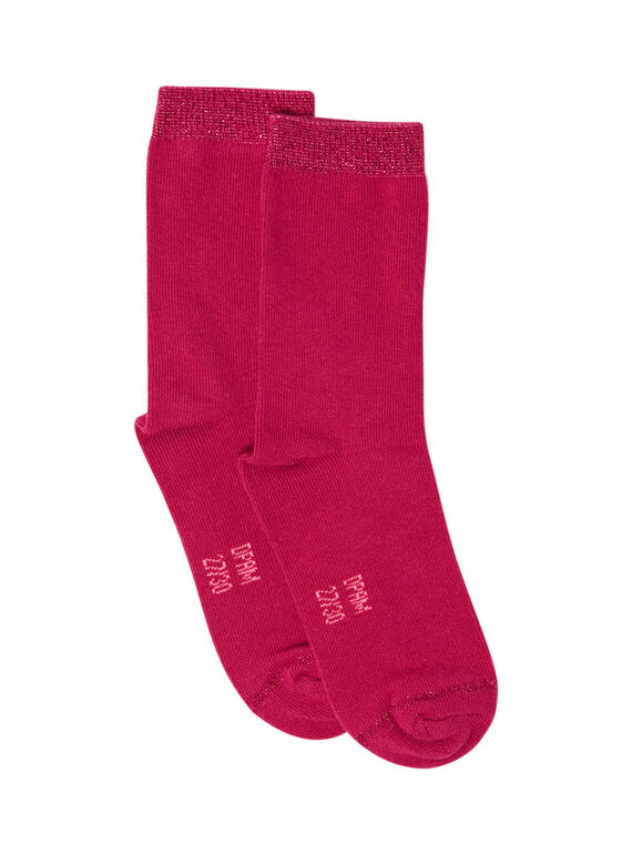 Calze fucsia bambina MYAJOCHO2 / 21WI0117SOQD312