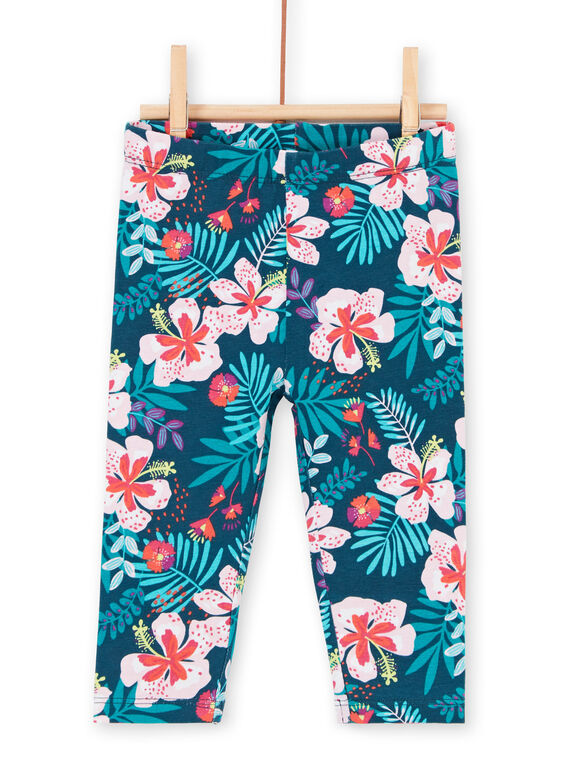 Leggings blu e rosa neonata LYIBONLEG / 21SI09W1CAL716