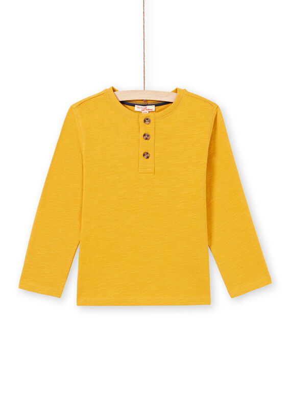 T-shirt gialla bambino MOJOTUN2 / 21W90213TML113