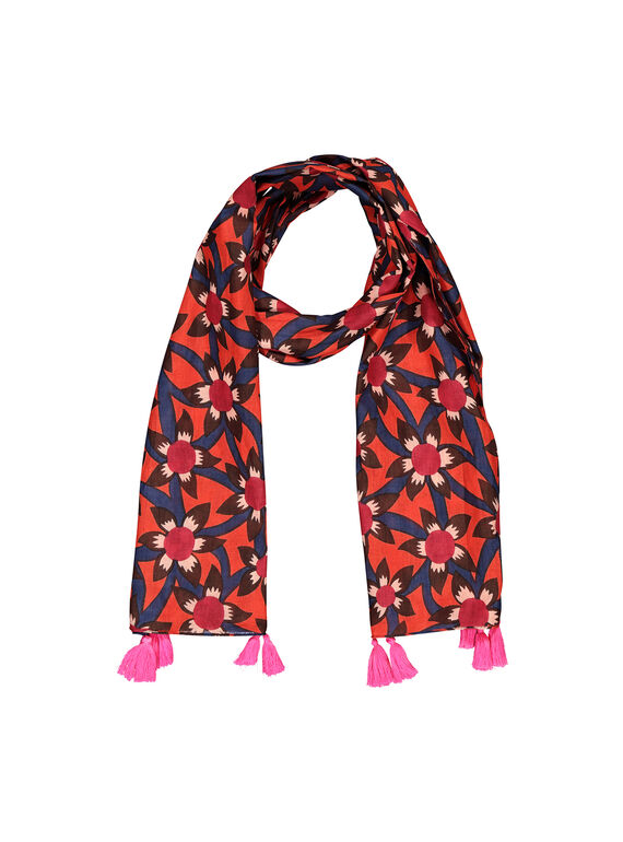 Foulard con stampa fantasia bambina FYABAFOUL / 19SI0161FOU099