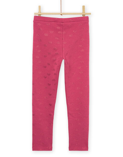 Leggings con stampa arcobaleno rosa PAJOLEG3 / 22W901C2PAN718