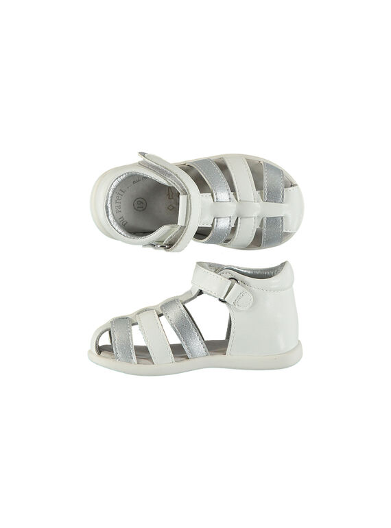 Sandali da città pelle flessibili neonata FBFSANDFLEX / 19SK37C2D0E000