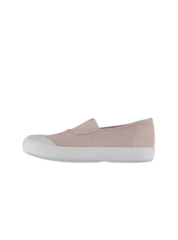 Scarpe da ginnastica artistica tela iridescenti bambina FFRYTBRI / 19SK35C1D16030