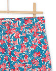 Shorts blu e rosa con stampa a fiori RABLESHORT / 23S90131SHO001