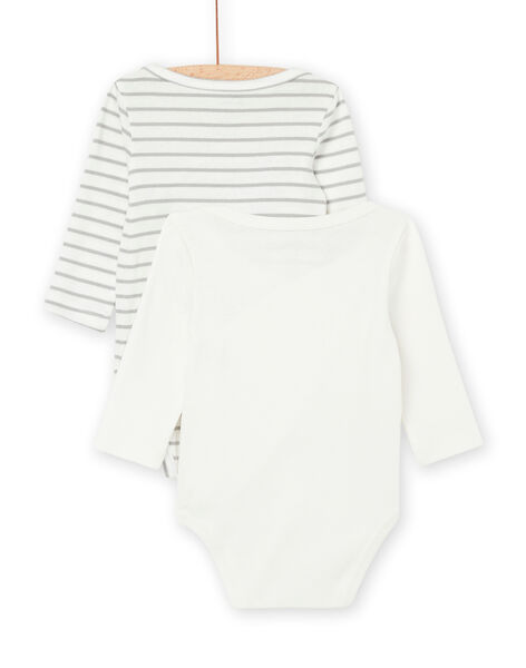 2 body con stampa a righe e motivi panda POU2BOD2 / 22WF0491BOD001