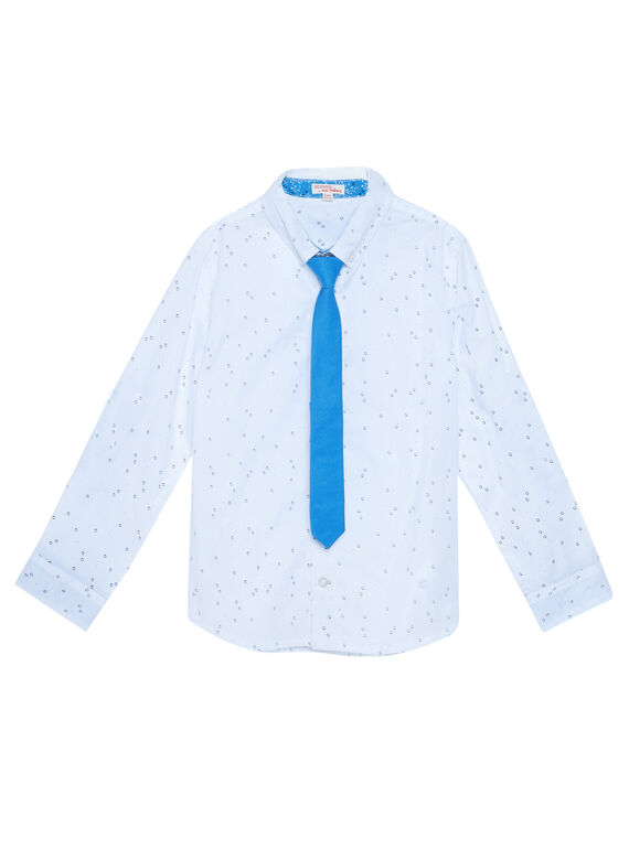 Camicia bianca con stampa bambino JOSOCHEM1 / 20S90282CHM000