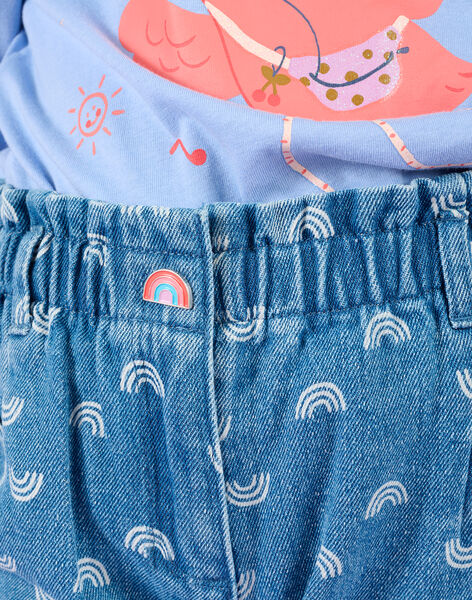 Jeans con stampa arcobaleno RAPURPANT1 / 23S901L2PAN703