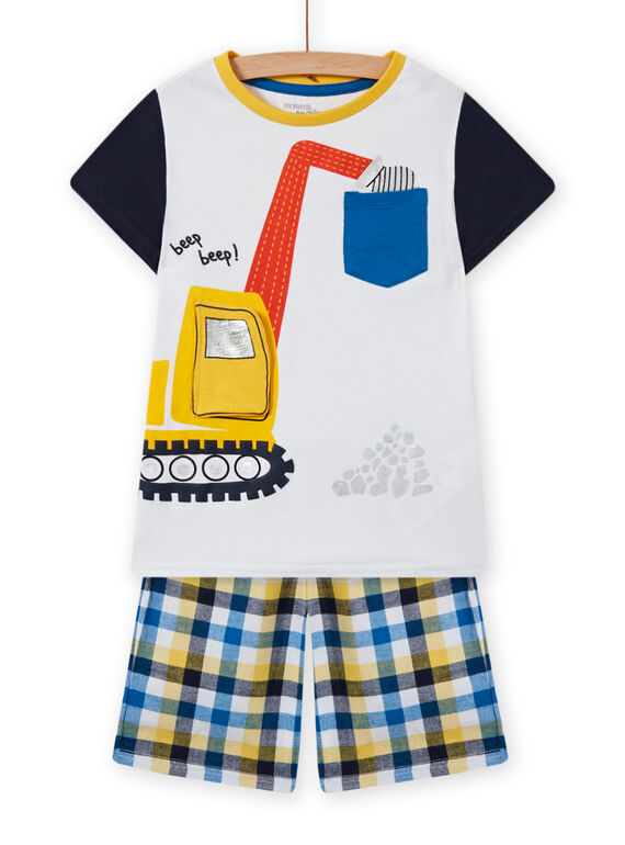 Set pigiama shorts motivo scavatrice bambino MEGOPYCTRA / 21WH1234PYJ000