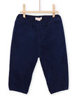 Pantaloni navy in velluto a costine PUJOPAN3 / 22WG10D3PAN070