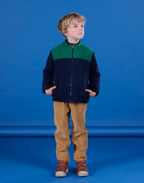 Cardigan in sherpa a maniche lunghe POMUGIL1 / 22W902R1GILC243