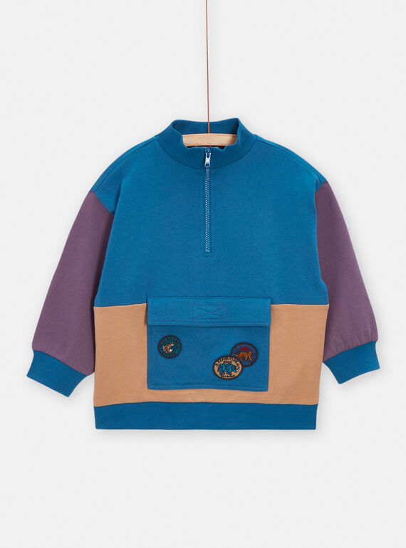 Felpa blu per bambino VODASWE / 24W90221SWEC210