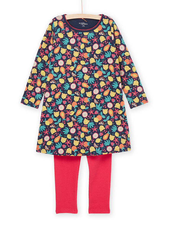 Set camicia da notte e leggings con stampa frutta PEFACHUFRU / 22WH1121CHN070