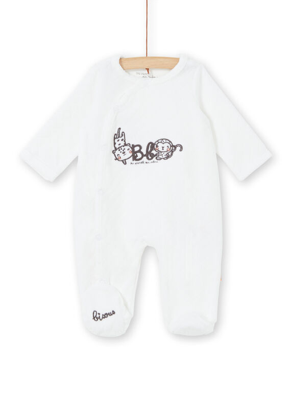 Tutina bianca neonato LOU1GRE4 / 21SF05H1GRE000