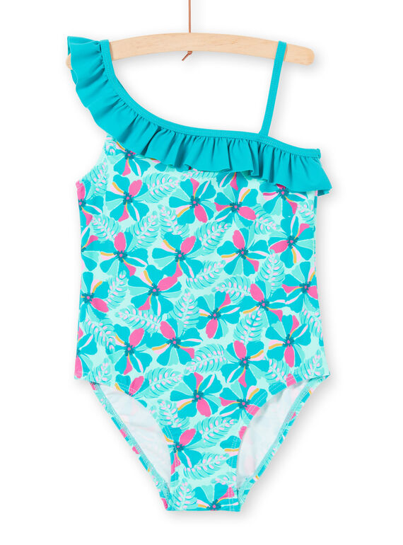 Costume da bagno turchese bambina LYAMER1 / 21SI01DAMAIG621