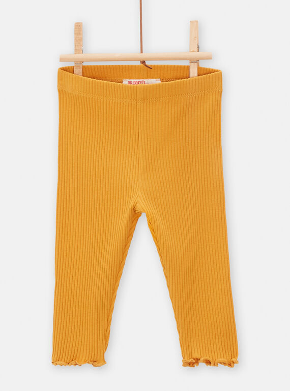 Leggings neonata miele a costine TYIJOLEG3 / 24SI0982CAL107