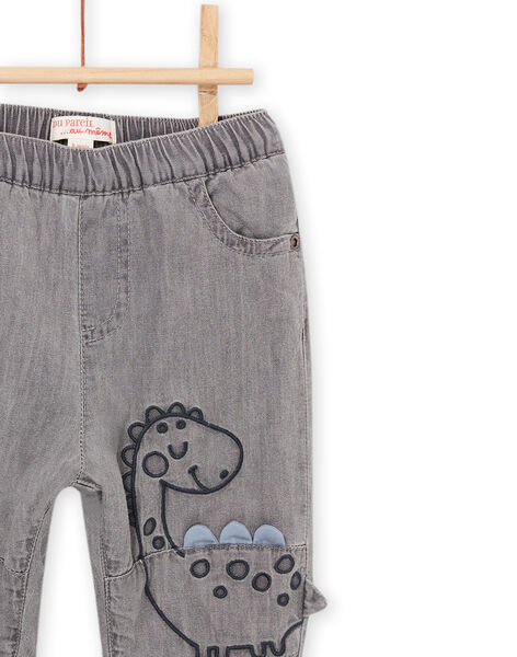 Jeans tinta unita con motivo dinosauro PUREJEAN / 22WG10T1JEAK004