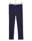 Leggings con stampa arcobaleno navy PAJOLEG1 / 22W901C4PANC205