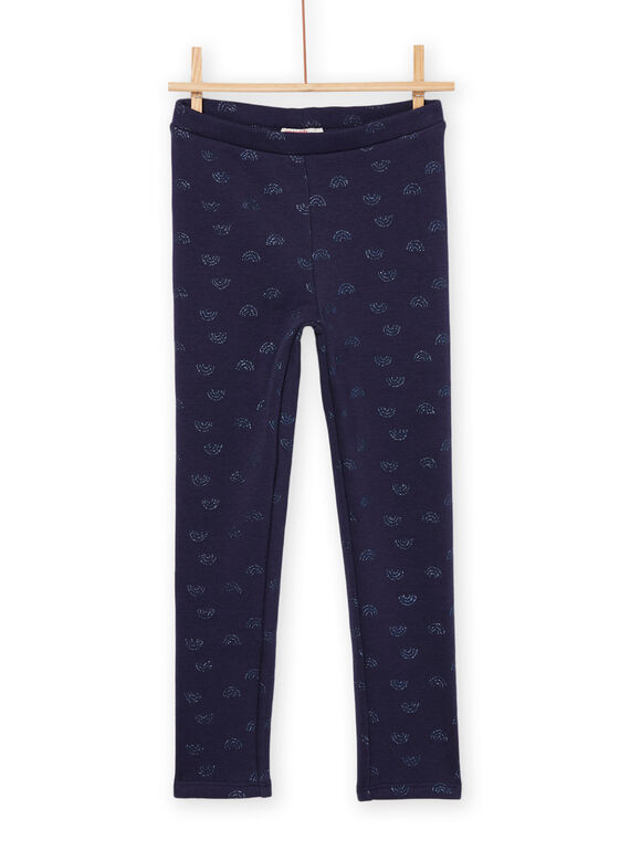 Leggings con stampa arcobaleno navy PAJOLEG1 / 22W901C4PANC205