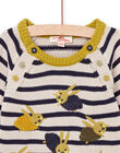 Maglia a righe con animazioni coniglio multitecniche PURHUPUL / 22WG10Q1PUL810