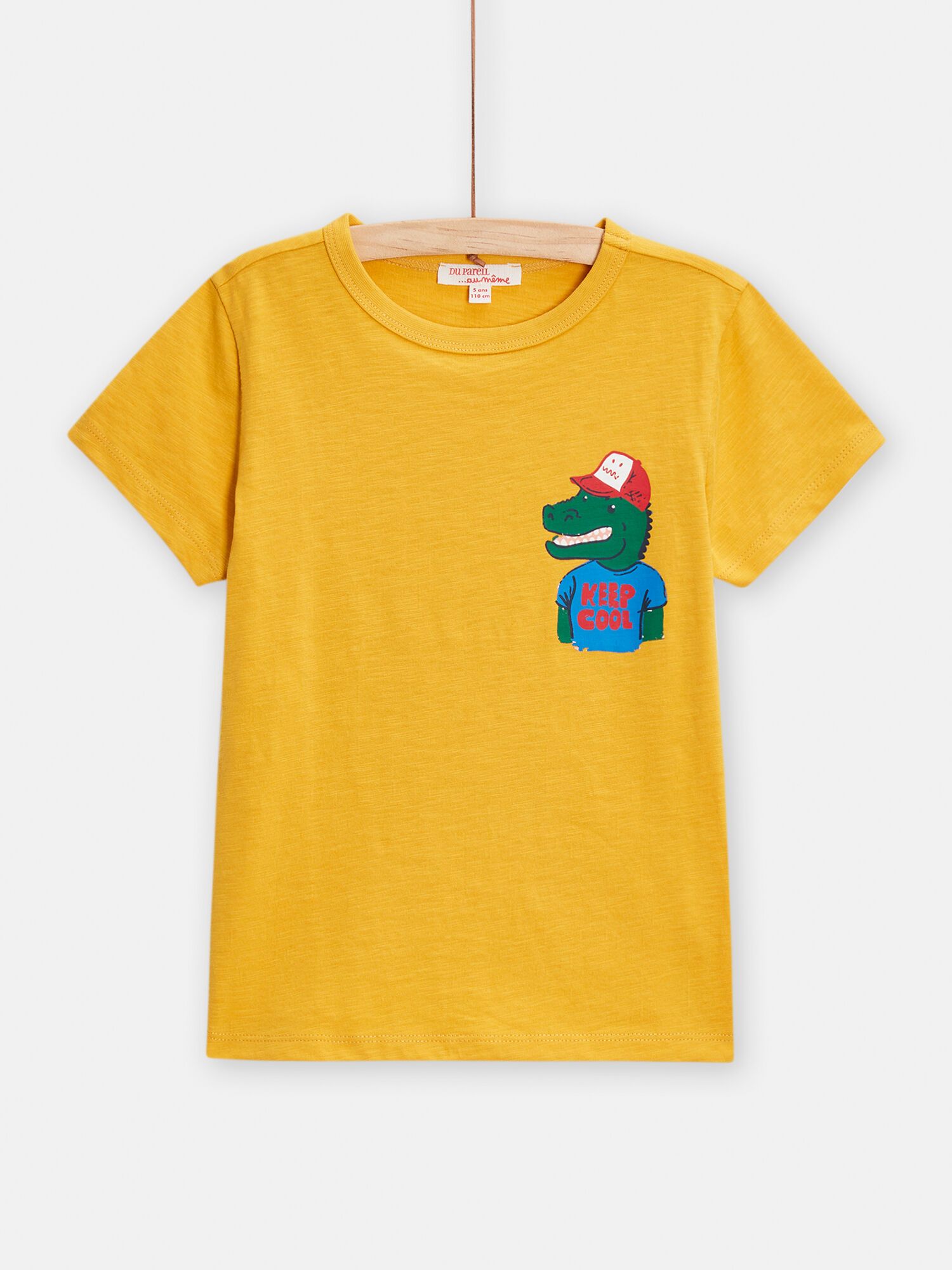 T shirt gialla con motivo coccodrillo bambino acquisto online