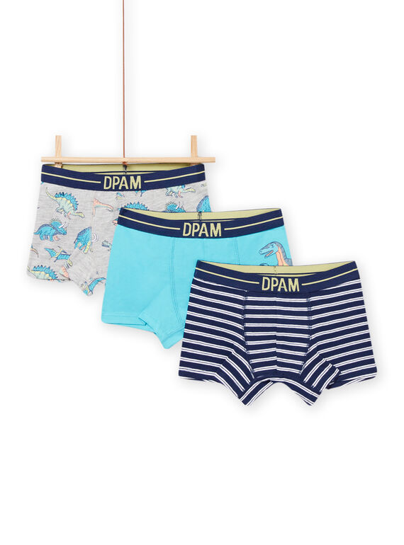 Set 3 parigamba con motivi dinosauri bambino NEGOBOXDIN / 22SH12I6BOX070
