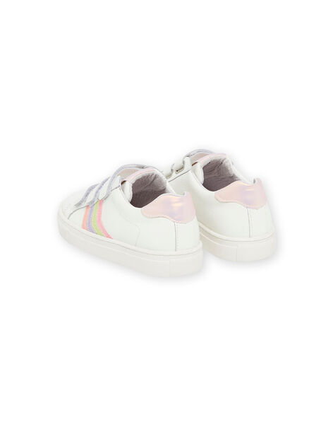 Sneakers in pelle con motivo fantasia RABASRAINB / 23KK3524D3F000
