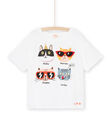 T-shirt a maniche corte con motivo gatti ROSPATI5 / 23S902P5TMC000