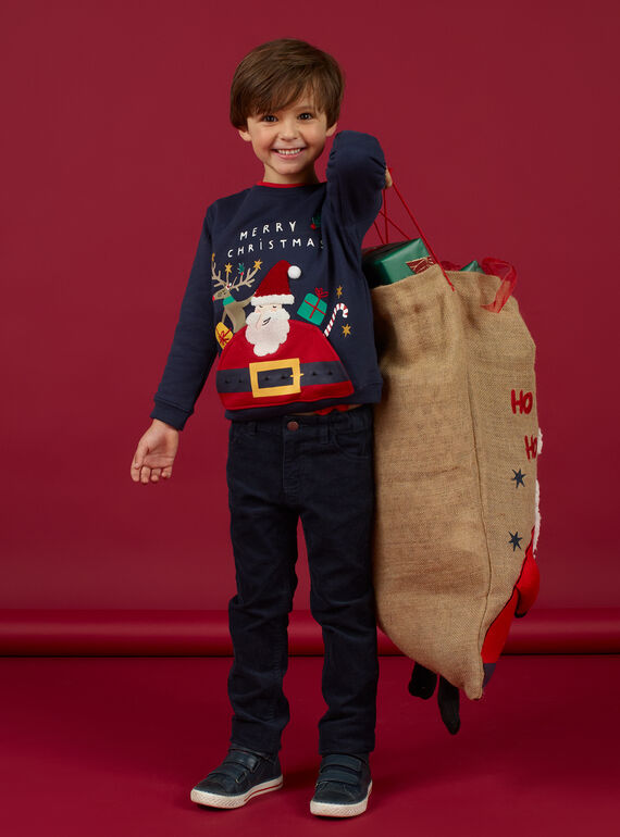 Sacco di Babbo Natale in tela di iuta bambino MYONOHOT / 21WI02Q1ACD009