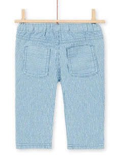 Jeans a righe neonato con cintura LUCANPAN1 / 21SG10M1PANP272