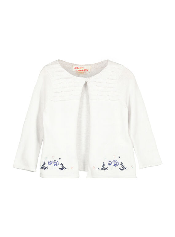 Cardigan in cotone neonata FINECAR2 / 19SG09B2CAR000