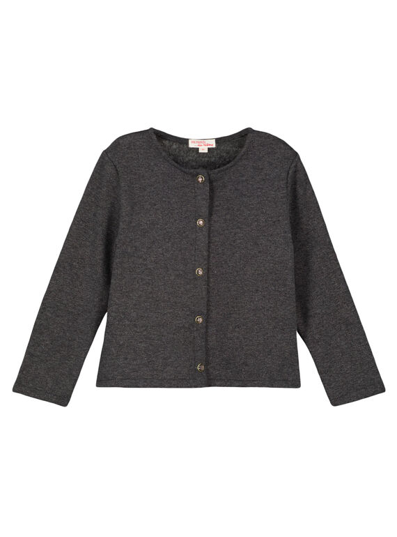 Cardigan antracite melange GAJOFCAR2 / 19W901L6D3C944