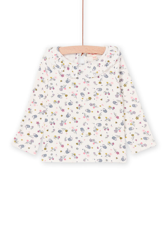 T-shirt maniche lunghe con stampa a fiori PIRHUBRA / 22WG09Q1BRA001