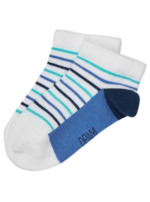 Calzini bambino a righe blu JYOPOESOQ / 20SI02G1SOQ000