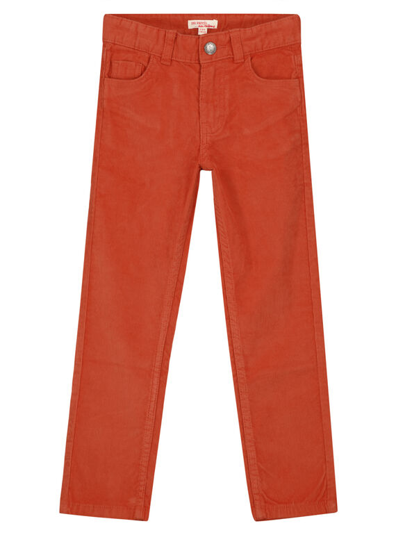 Pantaloni in Velluto Mattone Regular GOJOPAVEL8 / 19W902L5D2B408