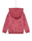 Cardigan con cappuccio con stampa zebra PAJOHAUJOG4 / 22W901D6JGH718