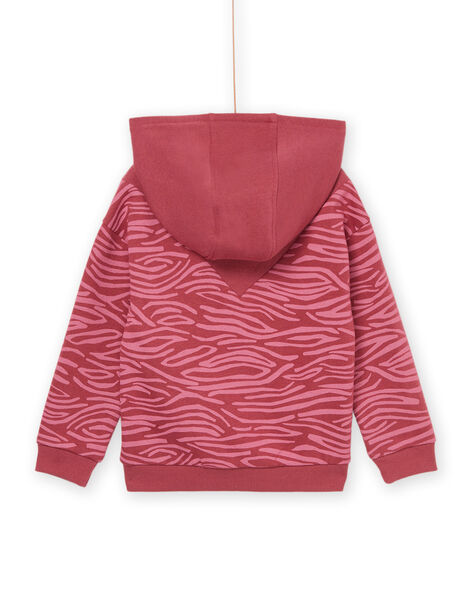 Cardigan con cappuccio con stampa zebra PAJOHAUJOG4 / 22W901D6JGH718