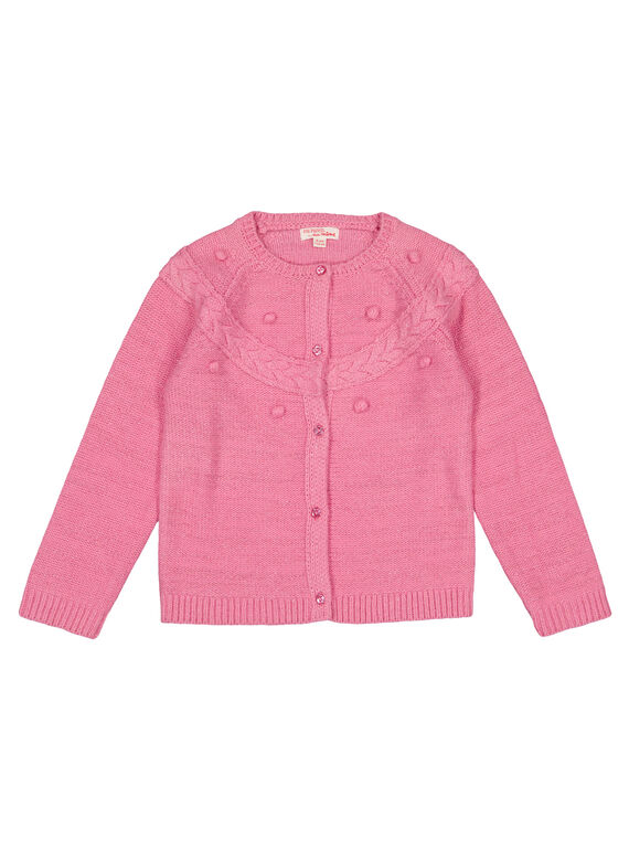 Cardigan rosa in lurex GABLACAR1 / 19W901S2CARD330