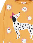 T-shirt arancione a maniche lunghe RADAYTEE2 / 23S901M3TMLB107