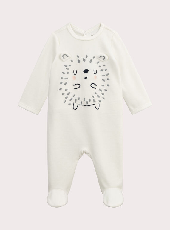 Tuta di velluto con animazione riccio per bambina VEFIGREHER / 24WH1375GRE001