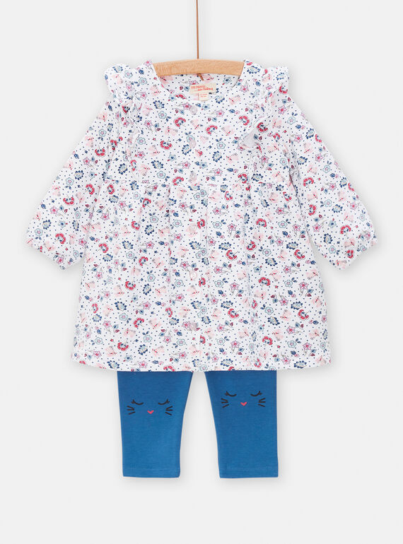 Set neonata con stampa a fiori TIDEENS / 24SG09J1ENS000