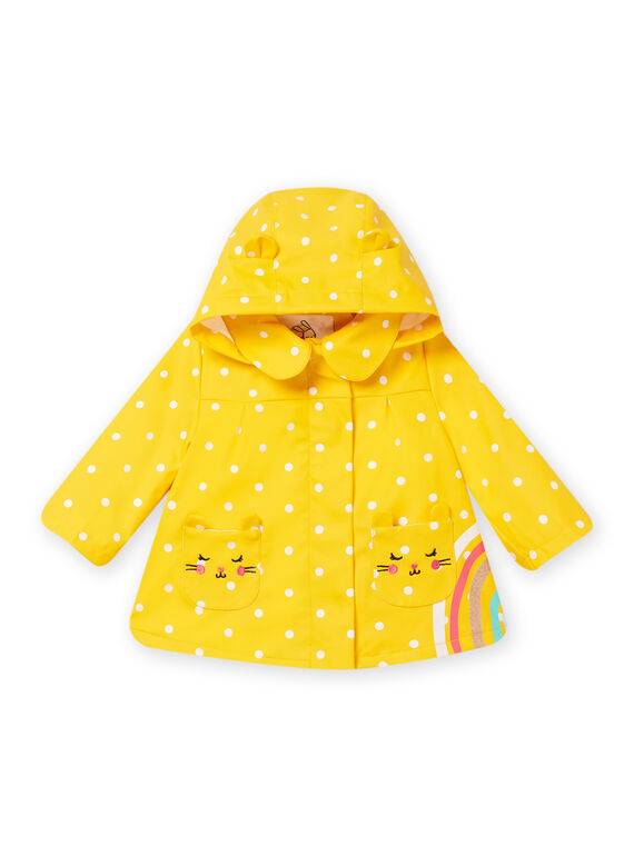 Impermeabile giallo a pois neonata NILUIMP / 22SG09D1IMPB105