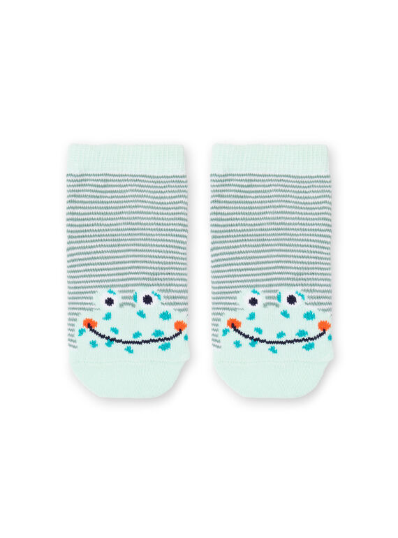 Calze verde acqua a righe neonato LYUVERCHO1 / 21SI10Q1SOQ001