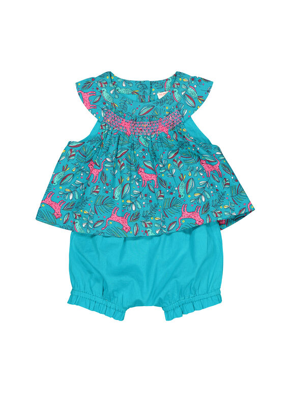 Completo abito e bloomer neonata FITUENS / 19SG09F1ENS202