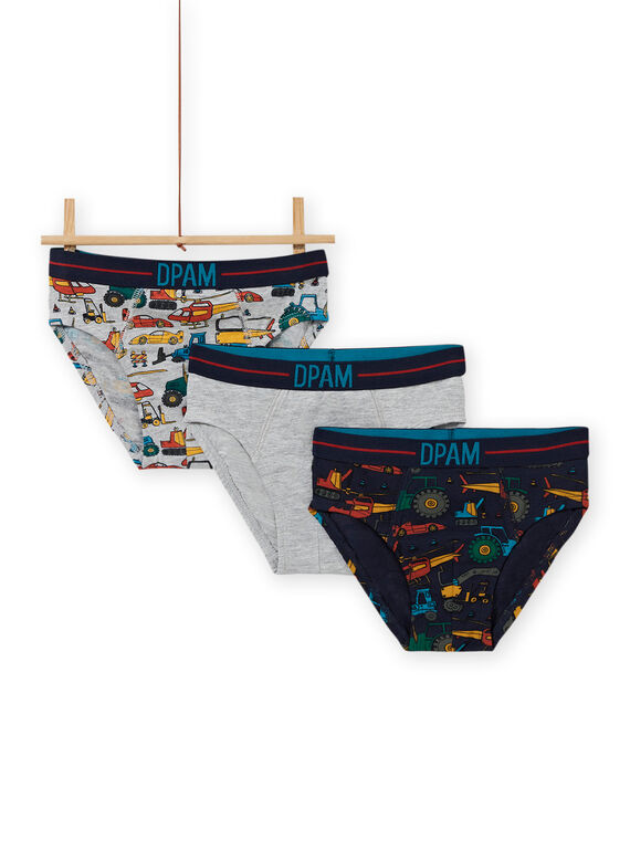 Set 3 slip stampa veicoli bambino MEGOSLIVOI / 21WH12C1D5LJ922