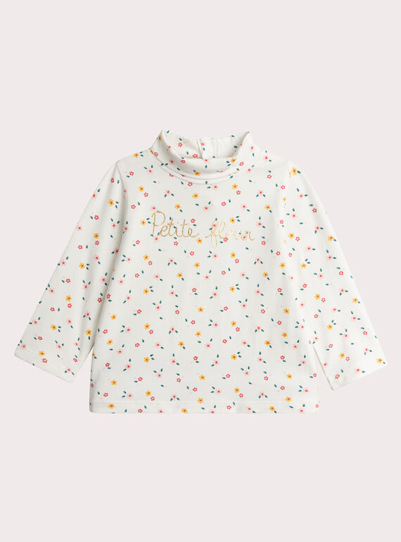 Sotto maglione a maniche lunghe con stampa floreale per bambina VIROSOUP / 24WG09P1SPL001