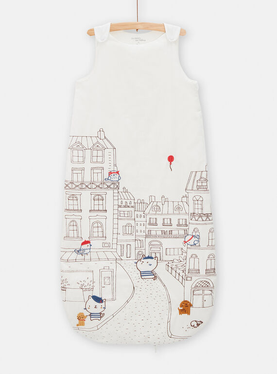 Sacco nanna unisex panna con stampa animali a Parigi TOU1GIG / 24SF42H1TURA001